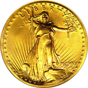 1907 Saint-Gaudens Gold $20 Double Eagle