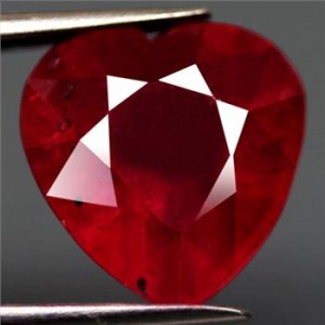 3.41 ct Heart Natural Ruby Loose Gemstone