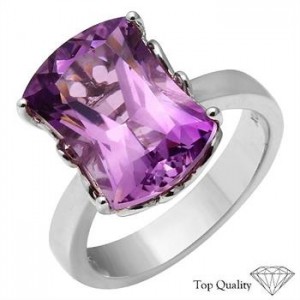 925 Sterling Silver Amethyst Ring RETAIL $180