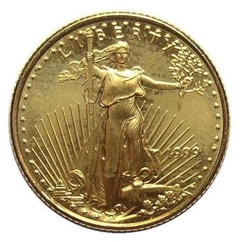 GEM BU 1999 $5 Gold Eagle - Contains 3.11 Grams of Gold