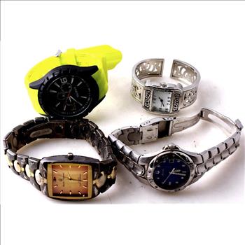 4 Mixed Watches (Charles Raymond, Bulova, Unlisted by Kenneth Cole, Merona)