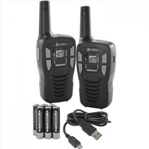 New 2-Pack Cobra 16 Mile Two-Way Radios w/ Rechargeable Batteries