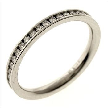 0.63ctw Diamond Platinum Ring