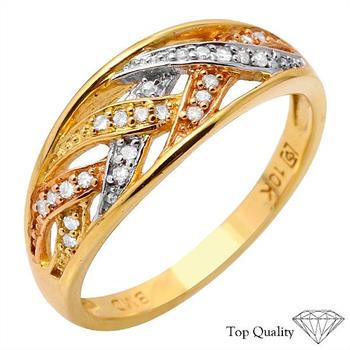 10KT Yellow Gold Diamond Ring, valued at $655