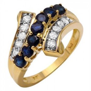 10KT Yellow Gold Sapphire Ring, valued at $720