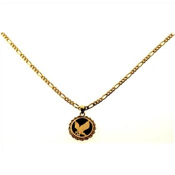 16.7 Gram 14kt Yellow Gold Chain With Eagle Pendant