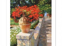 Howard Behrens! "Villa Cimbrone" Ltd Ed Embellished Giclee on Canvas (20.5" x 27"), Numbered and Hand Signed w/Cert! List $2,300