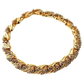 2.00ctw Diamond 10kt Gold Bracelet