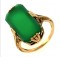 3.8 Gram 10kt Yellow Gold Ring With Green Stone