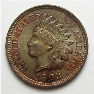 Brilliant Uncirculated 1903 Indian Head Cent - Tough To Find In This Condition