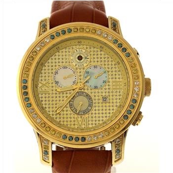 DON & CO. Swiss Quartz Watch With 2.45ctw Round Brilliant Cut Diamond Accents
