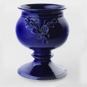 Eugenijus Tamosiunas! Hand Made Ceramic Chalice-Style Vase by Tamosiunas, Hand Signed by the Artist! List $200.00