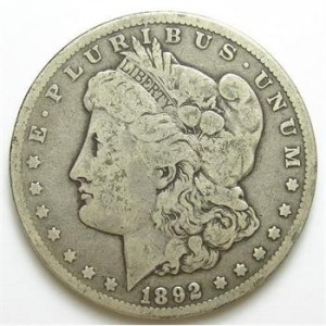 Tough Date 1892-CC Morgan Silver Dollar