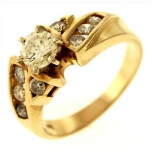 1.04ctw Diamond 14kt Gold Ring