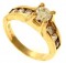 1.53ctw Round Brilliant Cut Diamond Ring 14kt Yellow Gold