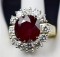 11.81ct Diamond and Ruby 14K Gold Ring, valued at $15,585