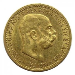 1910 Gold (.900 Fine) Austria 10 Corona - AGW .0980