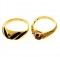 3.3 Gram 14kt Gold Ring With Costume Ring, 2 Rings