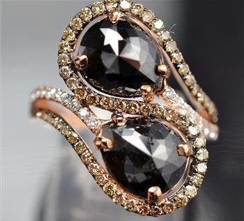 3.61ct Diamond 14K Rose Gold Ring, valued at $5,580