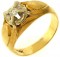 6.4 Gram 14kt Two-Tone Gold Ring With 0.17ct Round Brilliant Cut Diamond