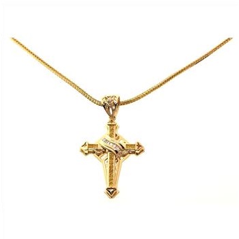 66 Grams Sterling Silver Chain With Cross Pendant