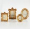 Amazing Accent! SET OF FOUR Gold-Colored Picture Frames!Four Different Sizes! List $70