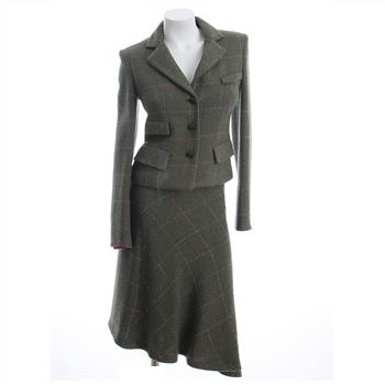 Diane Von Furstenburg Wool Tweed Two-Piece Suit, valued at $860