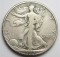 Tough Date 1938-D Silver Walking Liberty Half Dollar - Only 491,600 Minted