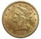 Uncirculated 1892 U.S. $10 Gold (.900 Fine) Liberty Head Eagle - Contains Nearly 1/2 Troy Oz. Of Pure Gold