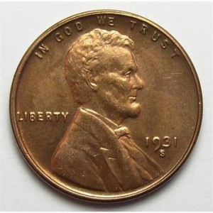 Uncirculated, Semi-Key Date 1931-S Lincoln Wheat Cent - Tough To Find