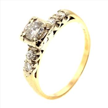 0.61ctw Diamond 14kt Gold Ring