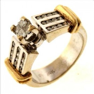 0.70ctw Diamond 14kt Gold Ring