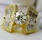 18K Gold 4.15ct Diamond Engagement Ring, valued at $18,300
