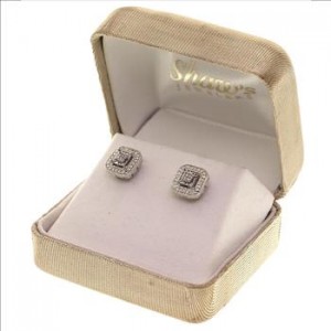 3.2 Gram Sterling Silver Earrings With Diamond Accents