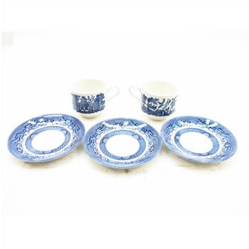 Churchill England Tea Cups And Small Plates