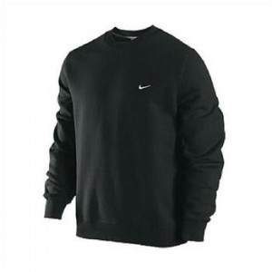 Nike Black Fleece Crew Neck Sweater, Size XL