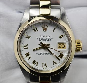 Rolex Datejust 26mm 18K Gold and Stainless Steel Watch, Circa 1981