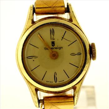 SOVEREIGN 14kt Gold Vintage Watch
