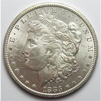 Tough Date, Brilliant Uncirculated 1883-CC Morgan Silver Dollar