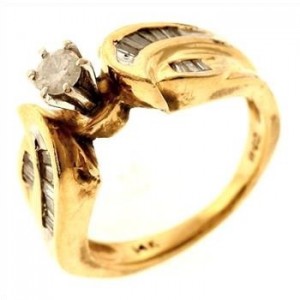 0.31ctw Diamond 14kt Gold Ring