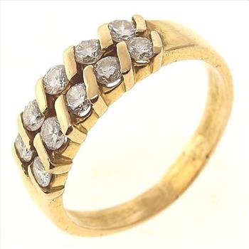 0.60ctw Diamond 14kt Gold Ring