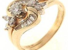 0.87ctw Diamond 14kt Gold Ring