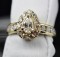 14K Gold 1.24 carats t.w. Diamond Halo Engagement Ring, retail $5,090