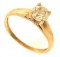 2.1 Gram 10kt Yellow Gold Ring With Colorless Stone