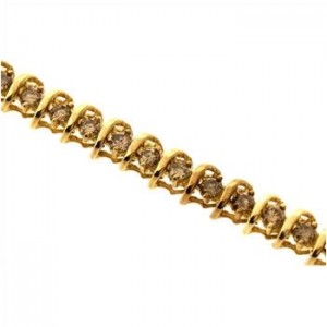 2.70ctw Diamond 10K Gold Bracelet