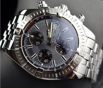 Breitling Chronomat Evolution Watch SS 43MM Excellent REf # A13356