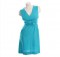DIANE VON FURSTENBERG Turquoise Belted Dress, Size 4