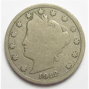 Key Date 1912-S Liberty Head V Nickel