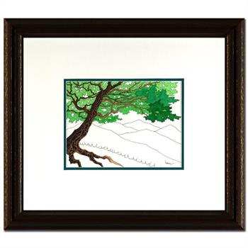 Larissa Holt: Framed Untitled Original Pen and Ink Drawing, Hand Signed with Certificate, listed at $550