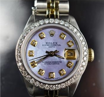 Rolex Datejust 26MM 18K/SS Diamond Watch Ref # 6917 Circa 1982